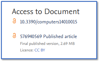 Screenclip of CRO Access to document display