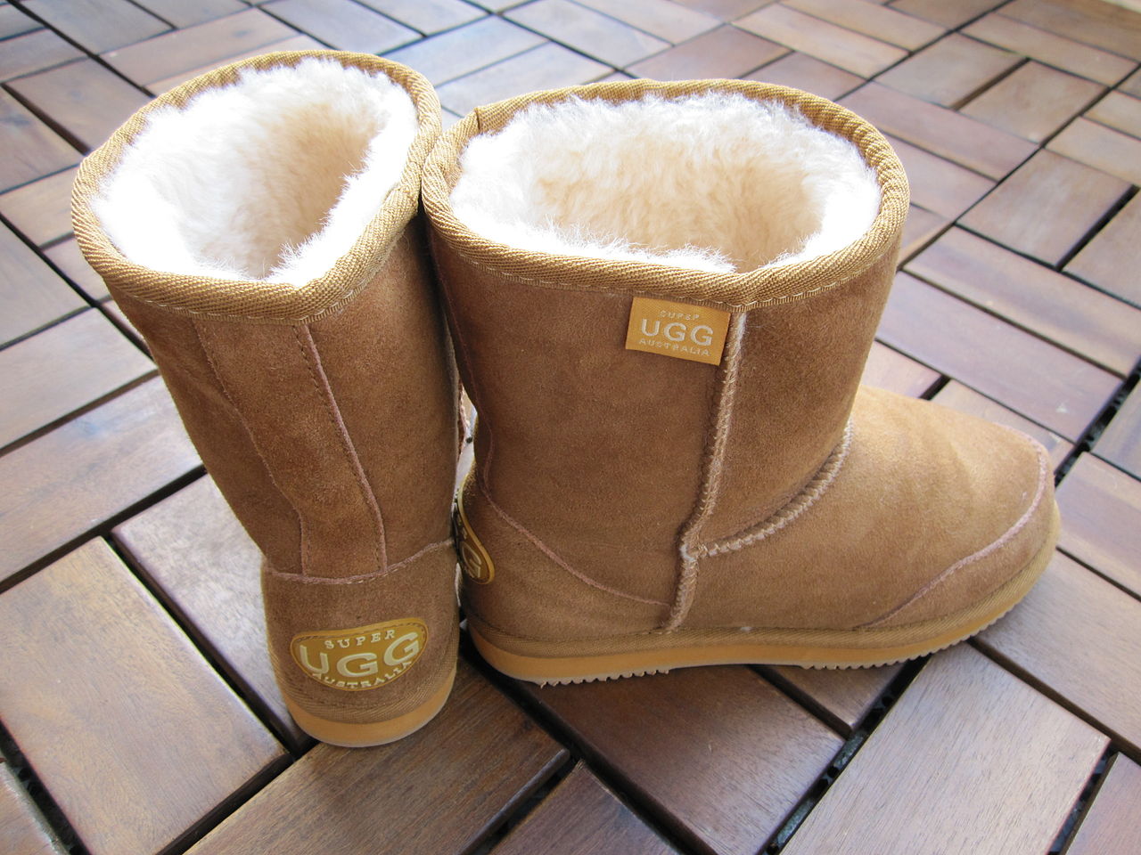 A pair pf ugg boots