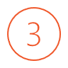 Numeral 3 in circle icon