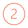 Numeral 2 in circle icon