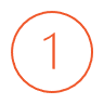 Numeral 1 in circle icon